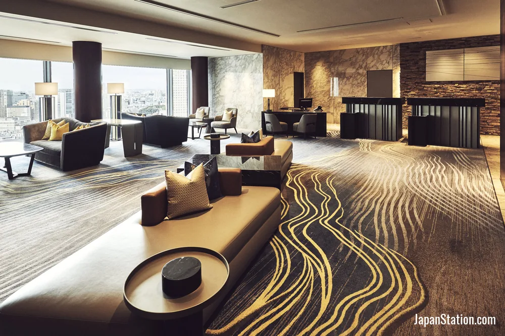 Lobby at The Strings by InterContinental Tokyo.