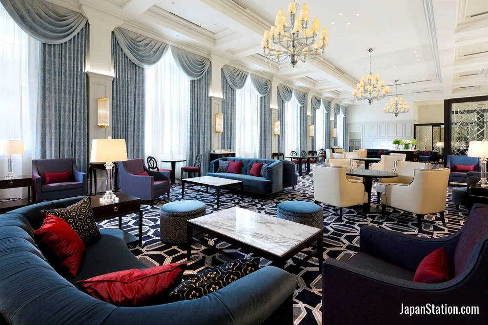 Lobby at The Tokyo Station Hotel.