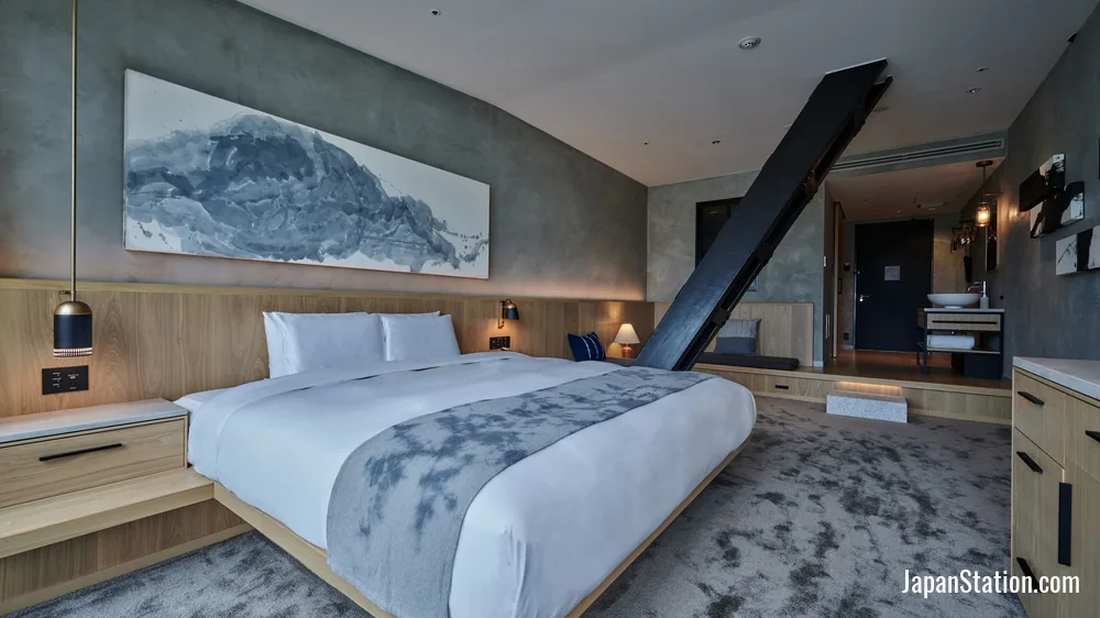 Guest room at THE TOWER HOTEL NAGOYA.