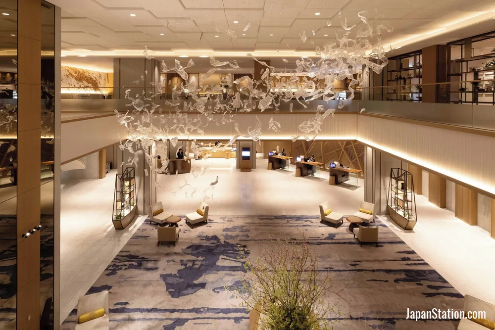 Lobby at The Westin Miyako Kyoto.
