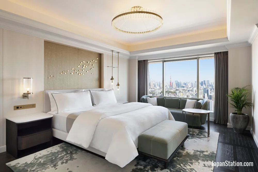 Guest room at The Westin Tokyo.