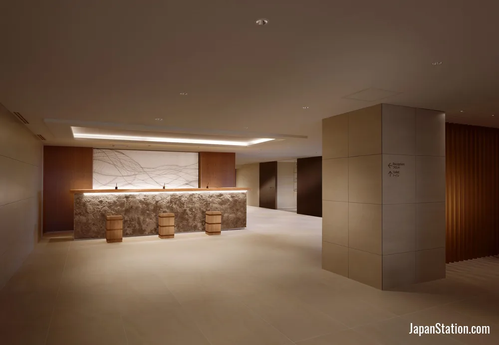 Reception area at Toba Hotel International.