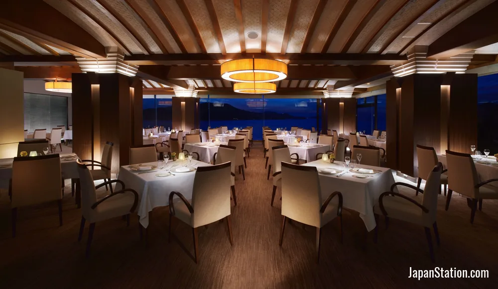 Dining area at Toba Hotel International.