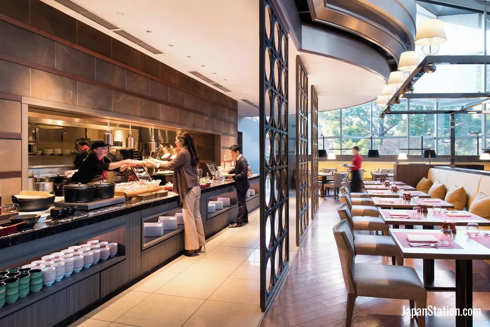 Dining area at Tokyo Marriott Hotel.