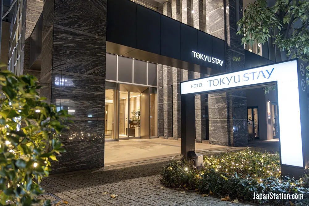 Entrance at Tokyu Stay Aoyama Premier.
