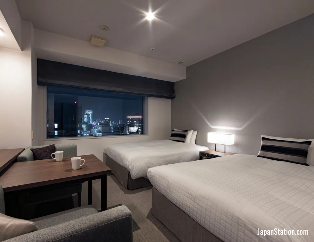 Guest room at Tokyu Stay Aoyama Premier.