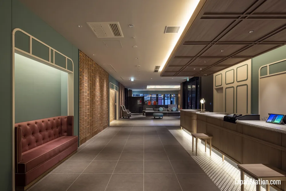 Reception area at Tokyu Stay Hakodate-Asaichi Akari no Yu.
