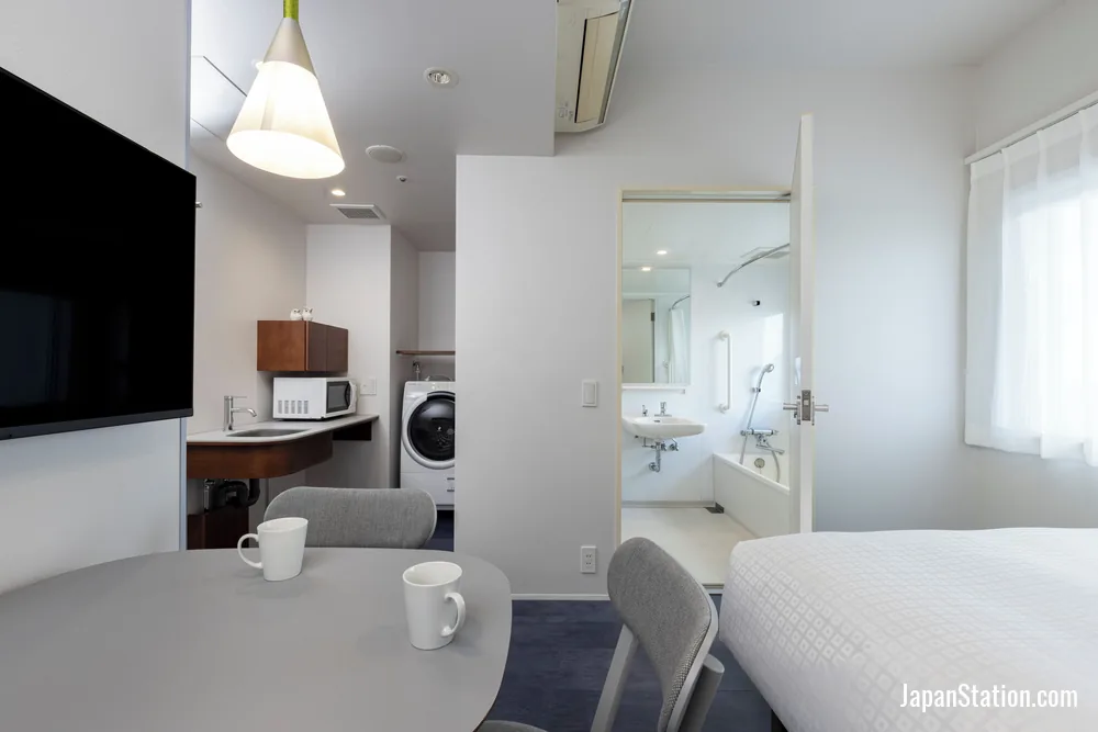 Guest room at Tokyu Stay Ikebukuro.