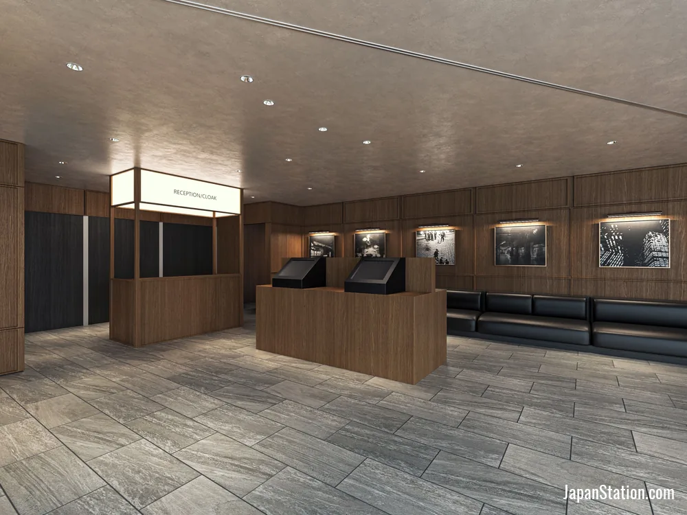 Reception area at Tokyu Stay Shinjuku.