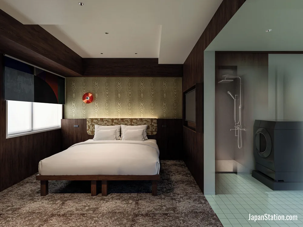 Guest room at Tokyu Stay Shinjuku.