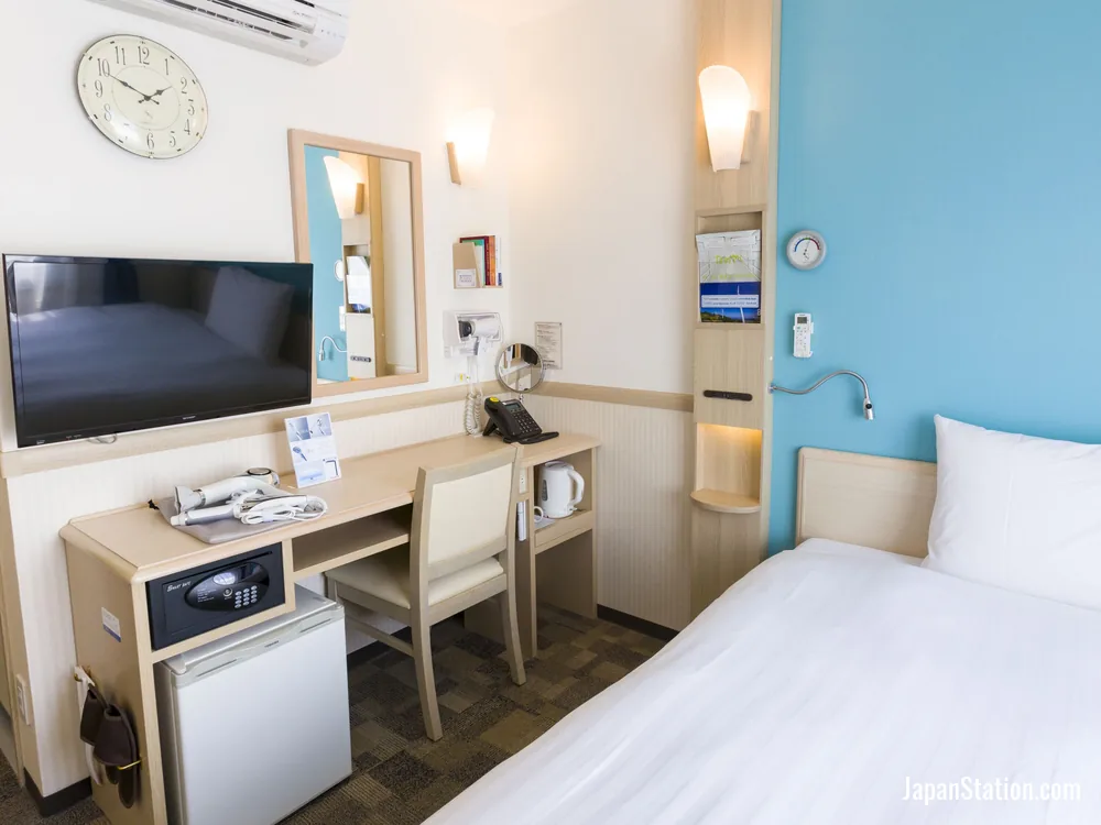 Guest room at Toyoko Inn Fuji Kawaguchiko Ohashi.