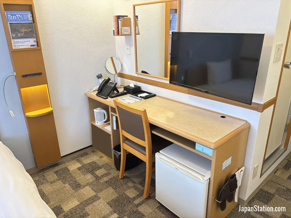 Guest room at Toyoko Inn Hokkaido Tokachi Obihiro Ekimae.