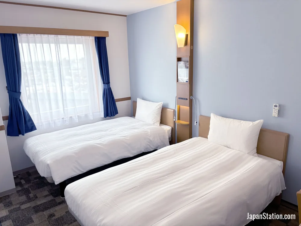 Guest room at Toyoko Inn Hokkaido Tokachi Obihiro Ekimae.