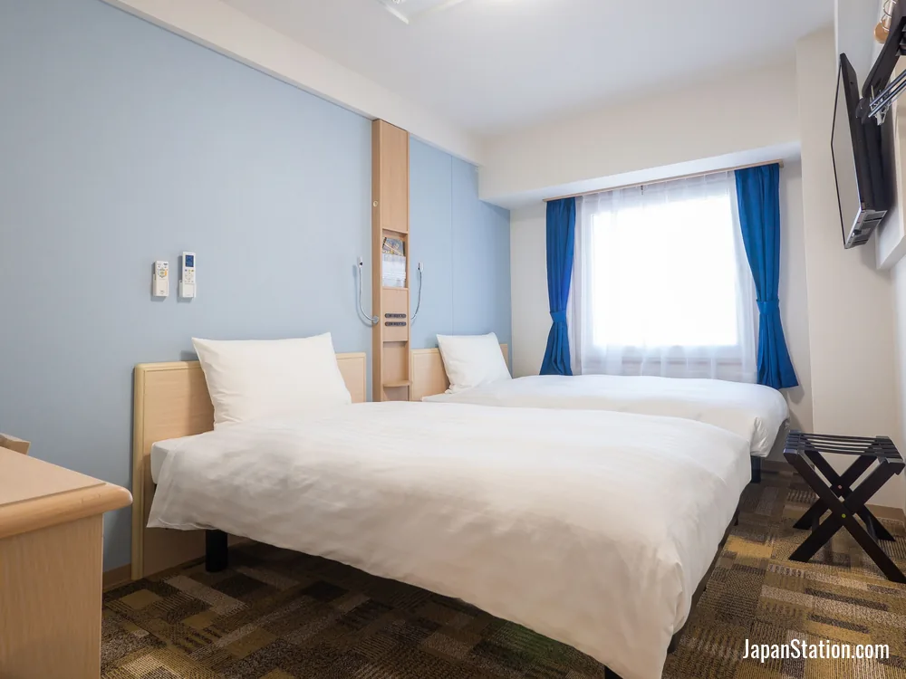 Guest room at Toyoko Inn Kokura-eki Kita-guchi.