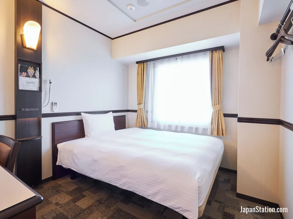 Guest room at Toyoko Inn Narita Airport Shinkan.
