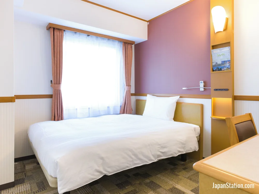 Guest room at Toyoko Inn Sendai-eki Nishi-guchi Chuo.