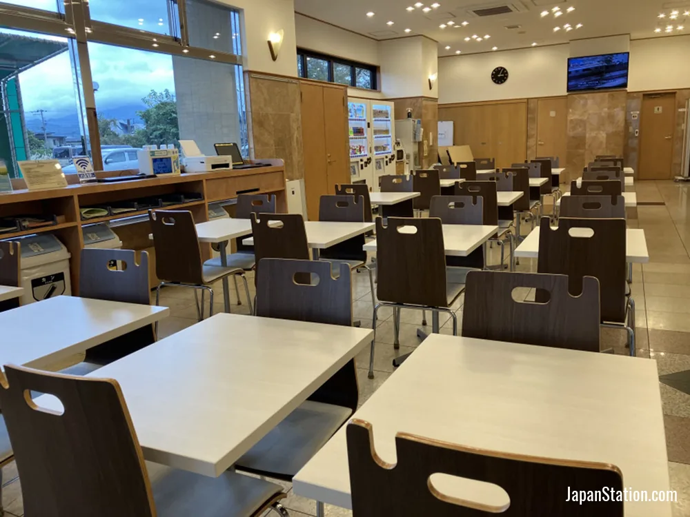Dining area at Toyoko Inn Yonezawa Ekimae.