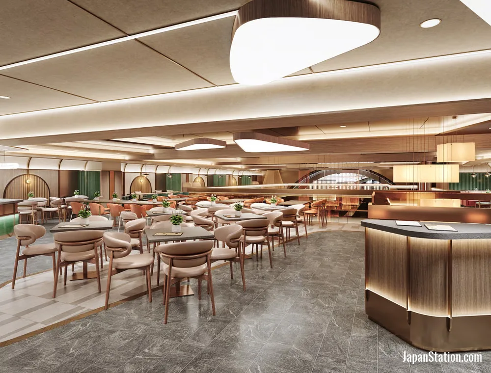 Dining area at Travelodge Osaka Shinsaibashi.