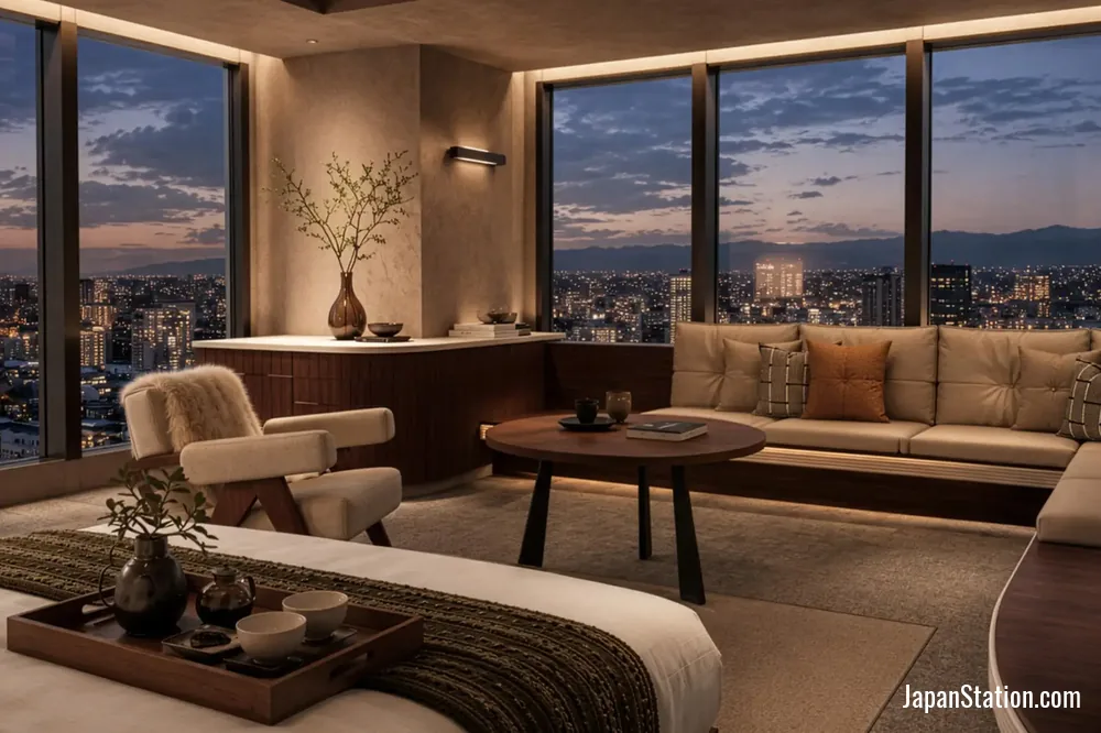 Guest room at TRUNK(HOTEL) SAPPORO.