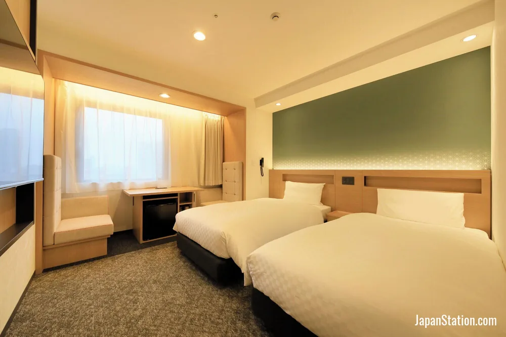 Guest room at Via Inn Prime Akasaka.