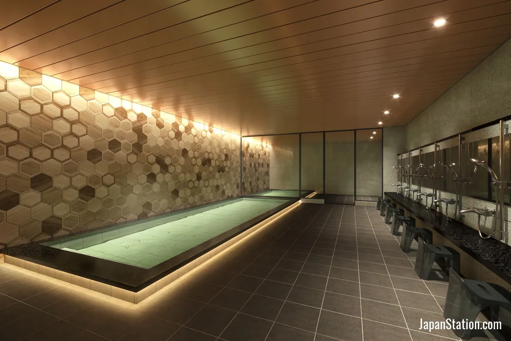 Public bath at Via Inn Prime Kumamoto.