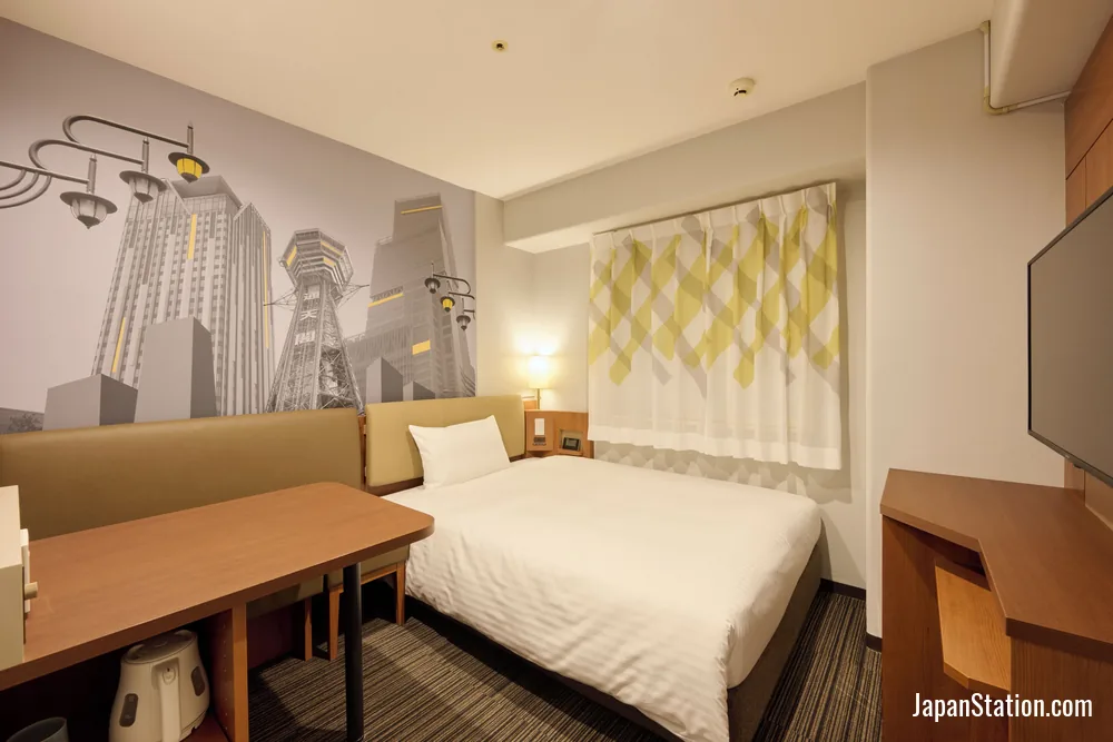 Guest room at VIA INN SHIN-OSAKA.