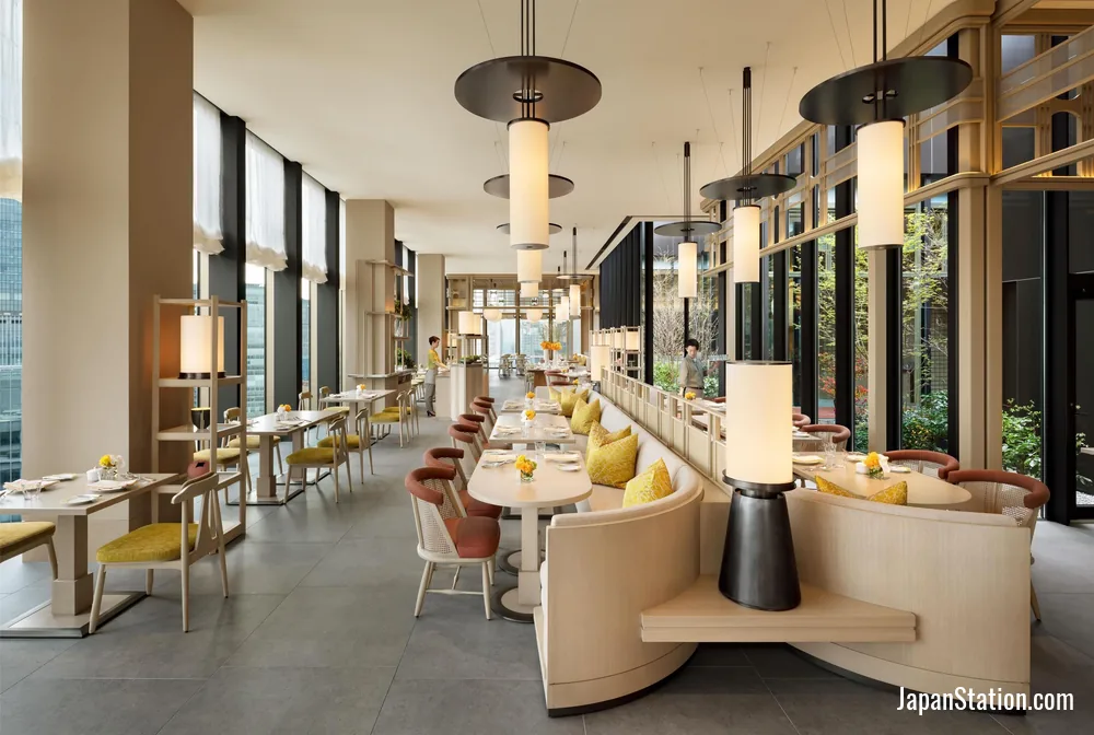 Dining area at Waldorf Astoria Osaka.