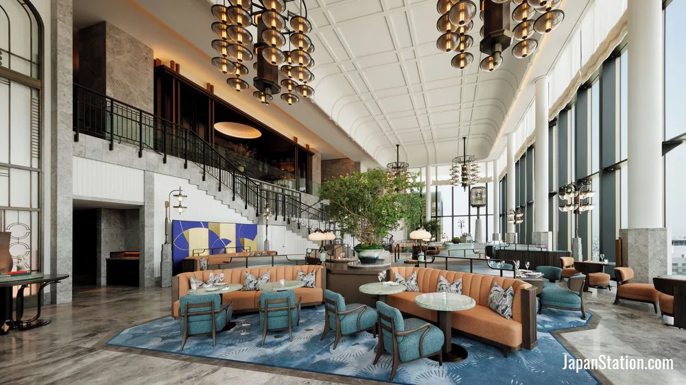 Lobby at Waldorf Astoria Osaka.