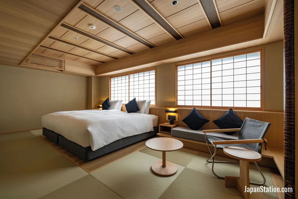 Guest room at yugen kyoto shijo.