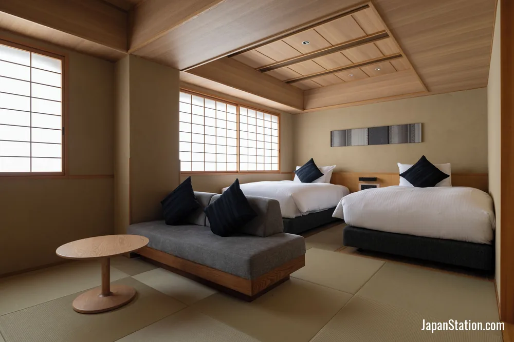 Guest room at yugen kyoto shijo.