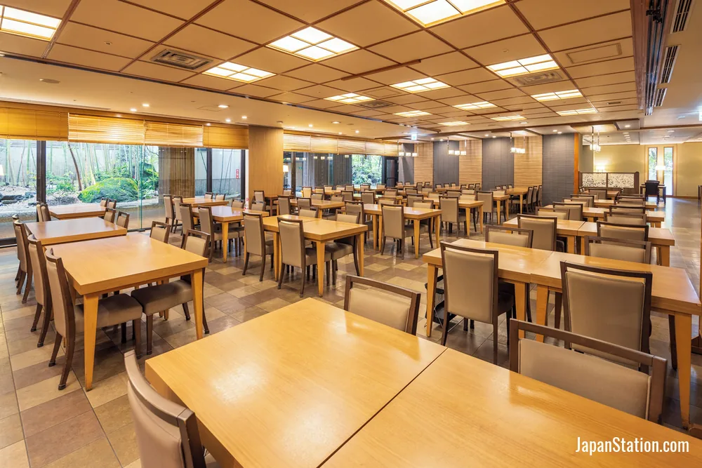 Dining area at Yumoto Fujiya Hotel.