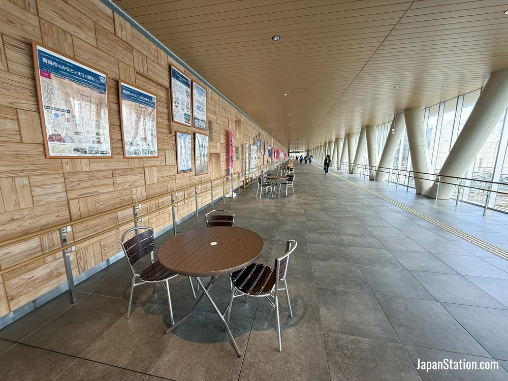 Walkway at Aomori Station.