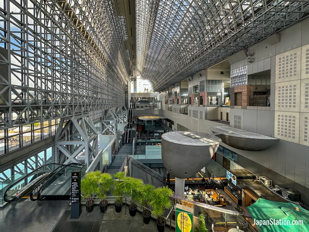 Interior of Kyoto Station.