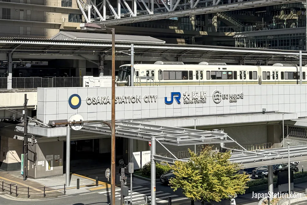Local train at Osaka Station
