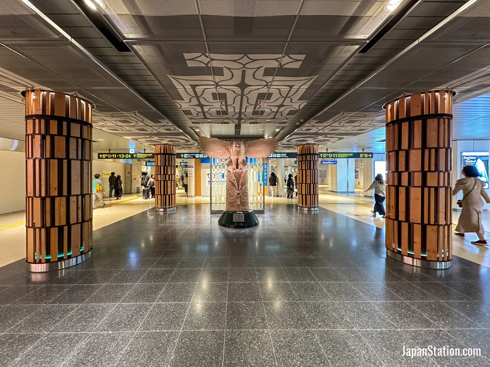 Sapporo Station underground passage.