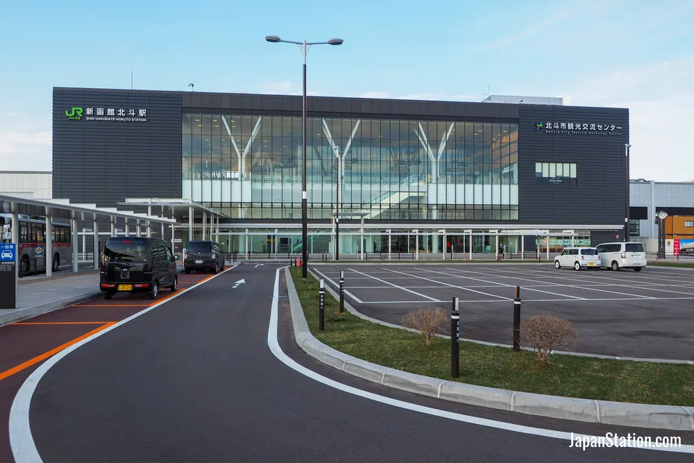 Shin-Hakodate-Hokuto Station in Hokuto, Hokkaido.