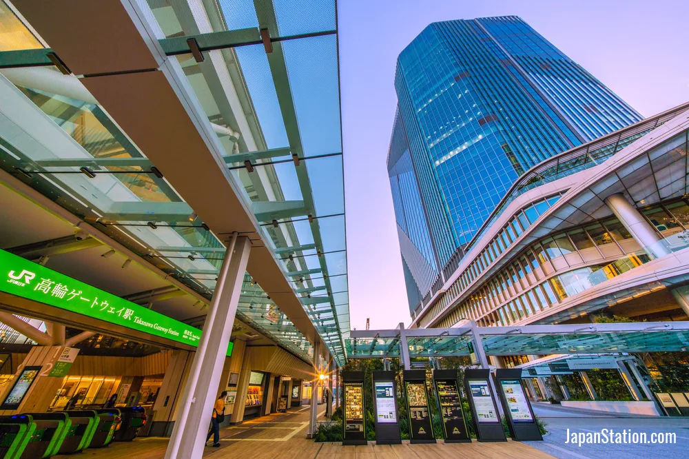 Takanawa Gateway, the newest station on the Yamanote line in Tokyo.